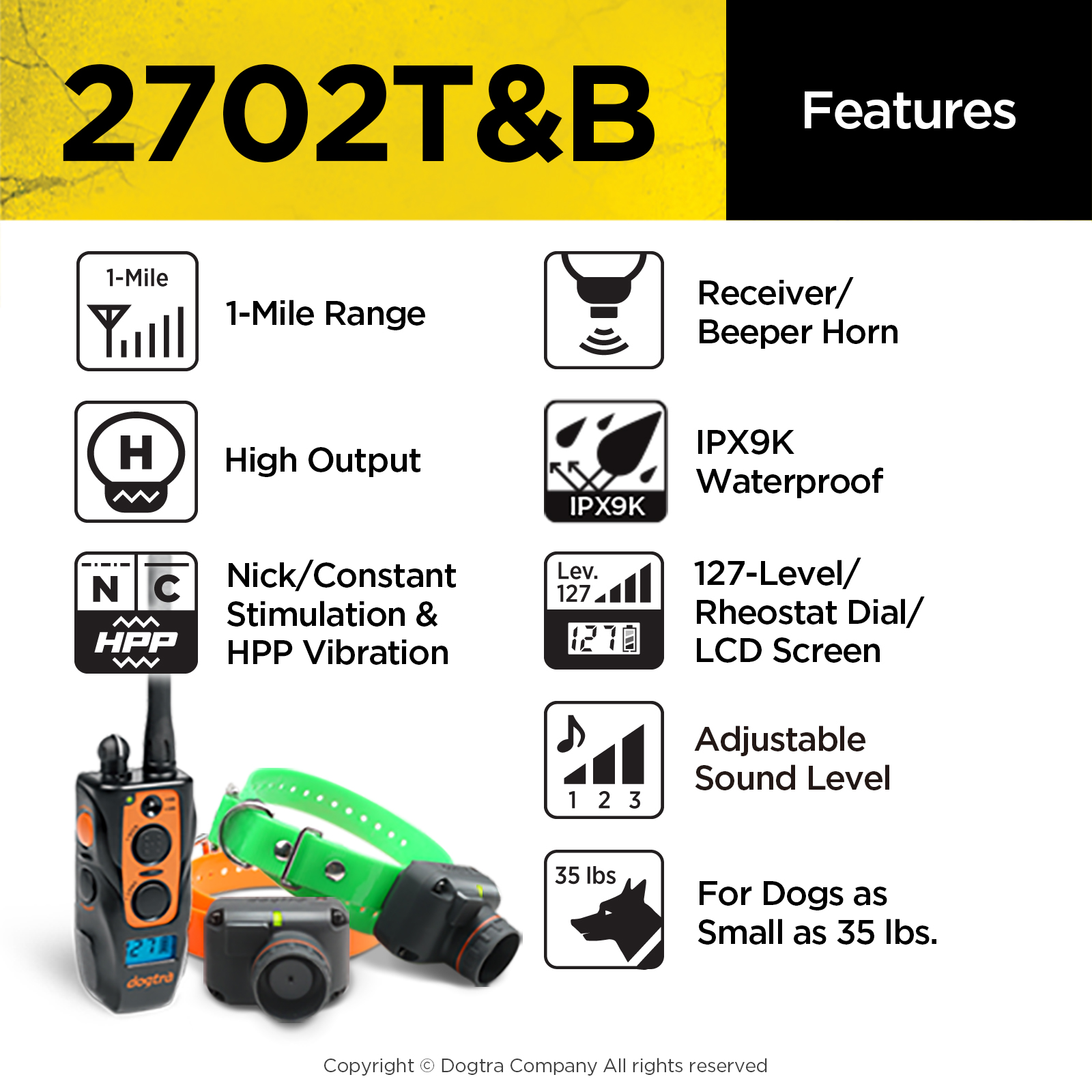 Dogtra 2702T&B TRAINING AND BEEPER