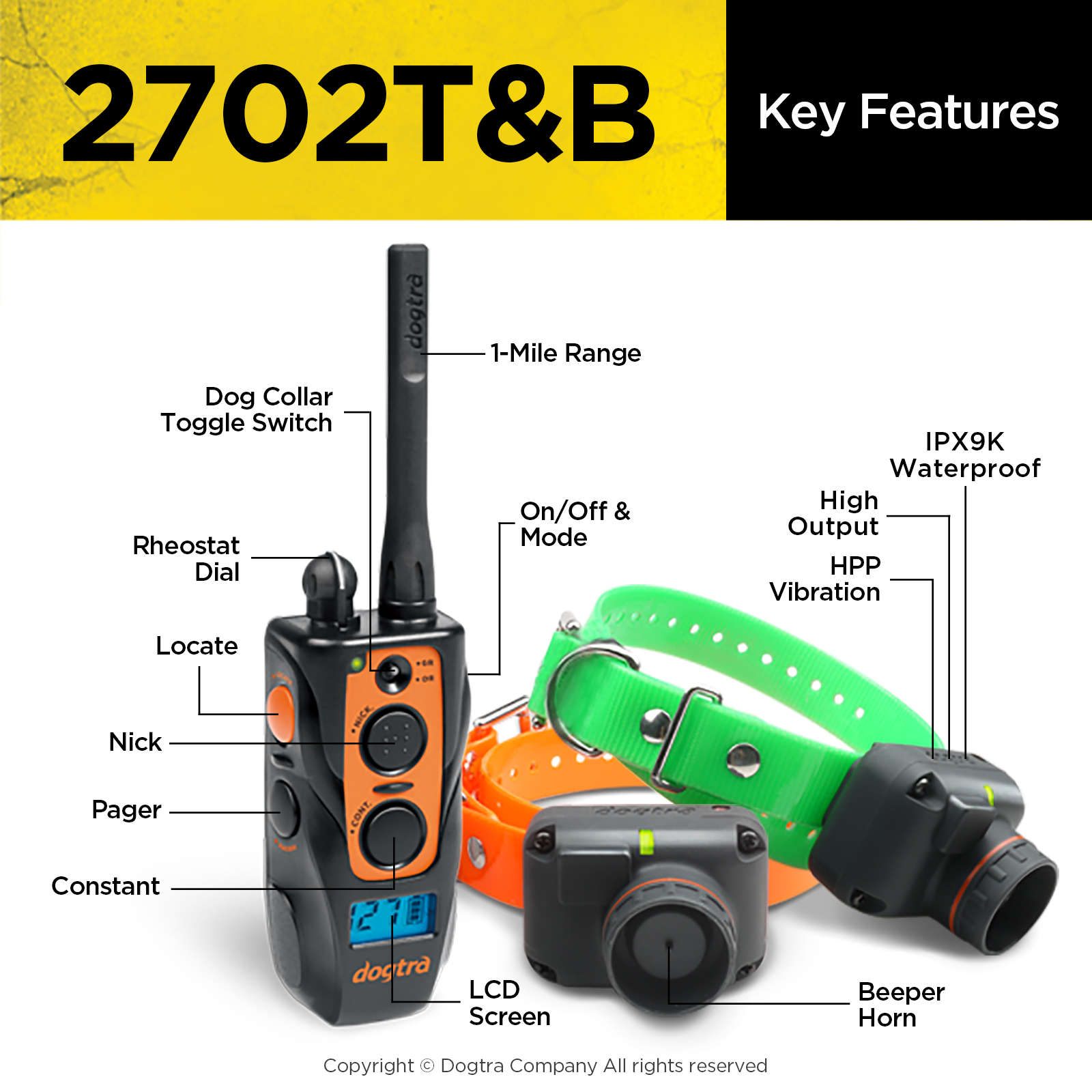 Dogtra 2702T&B TRAINING AND BEEPER